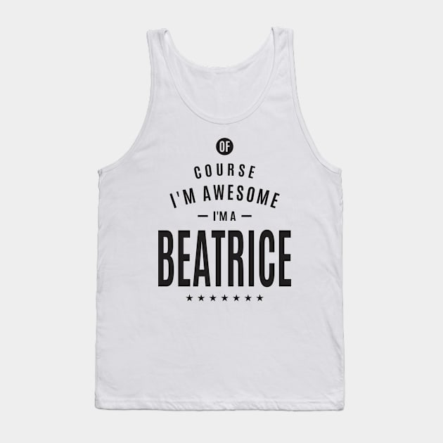 Beatrice Personalized Name Tank Top by cidolopez